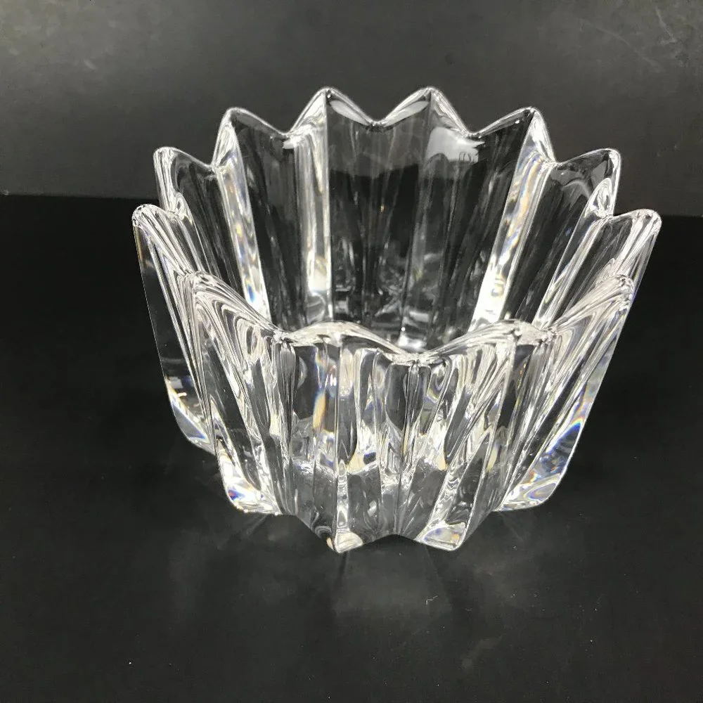 Orrefors Corona Signed and numbered Crystal Scandanavian Bowl